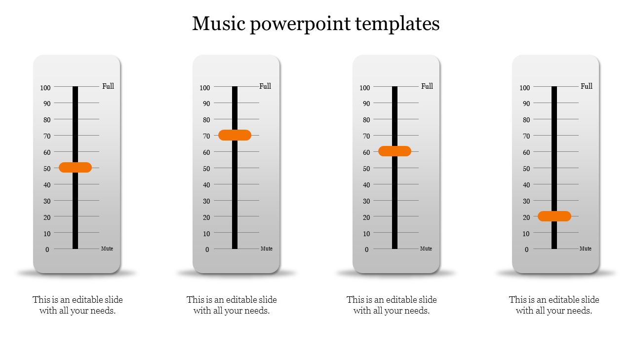 music powerpoint templates-style1-Orange